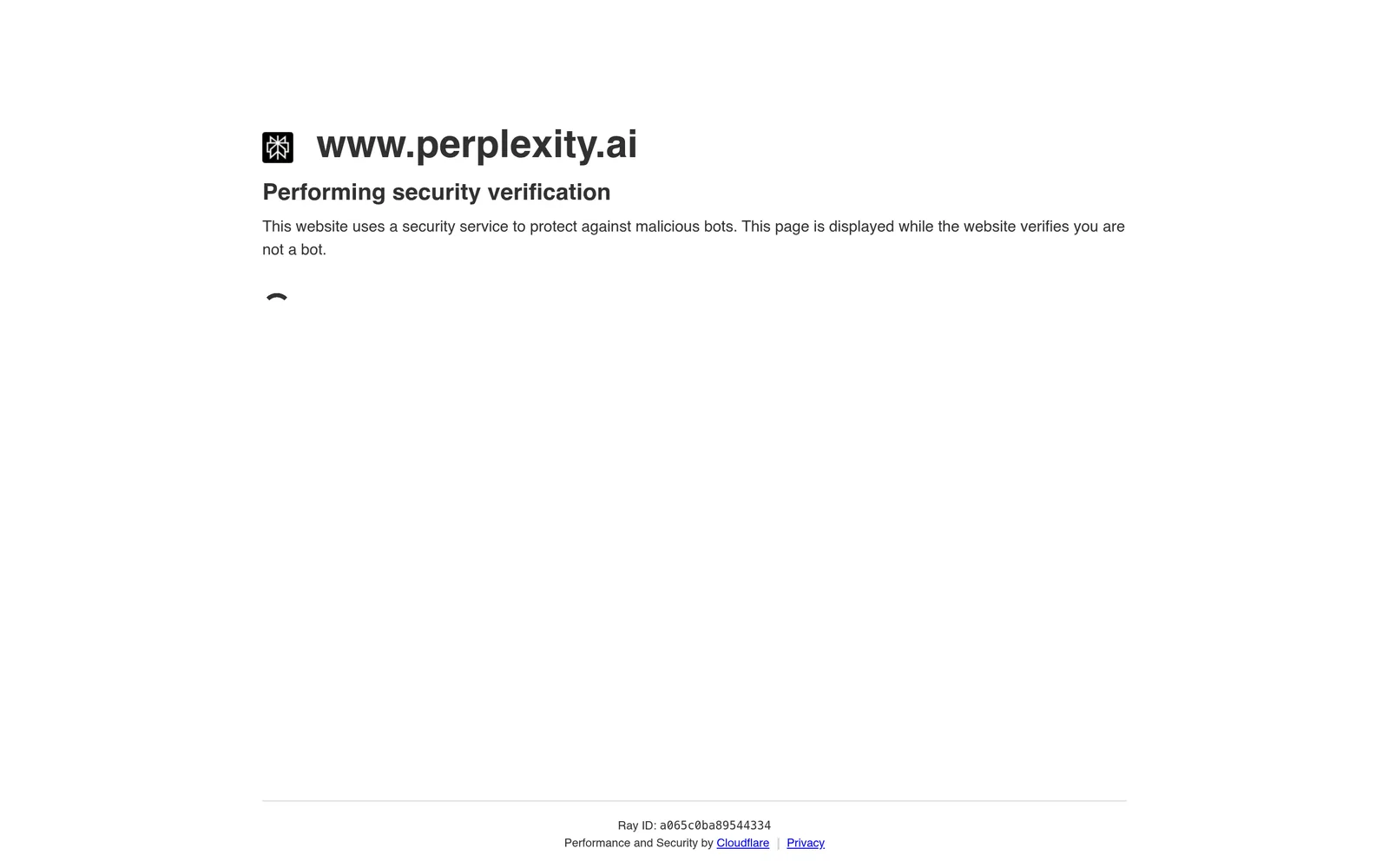 Capture d'écran de Perplexity