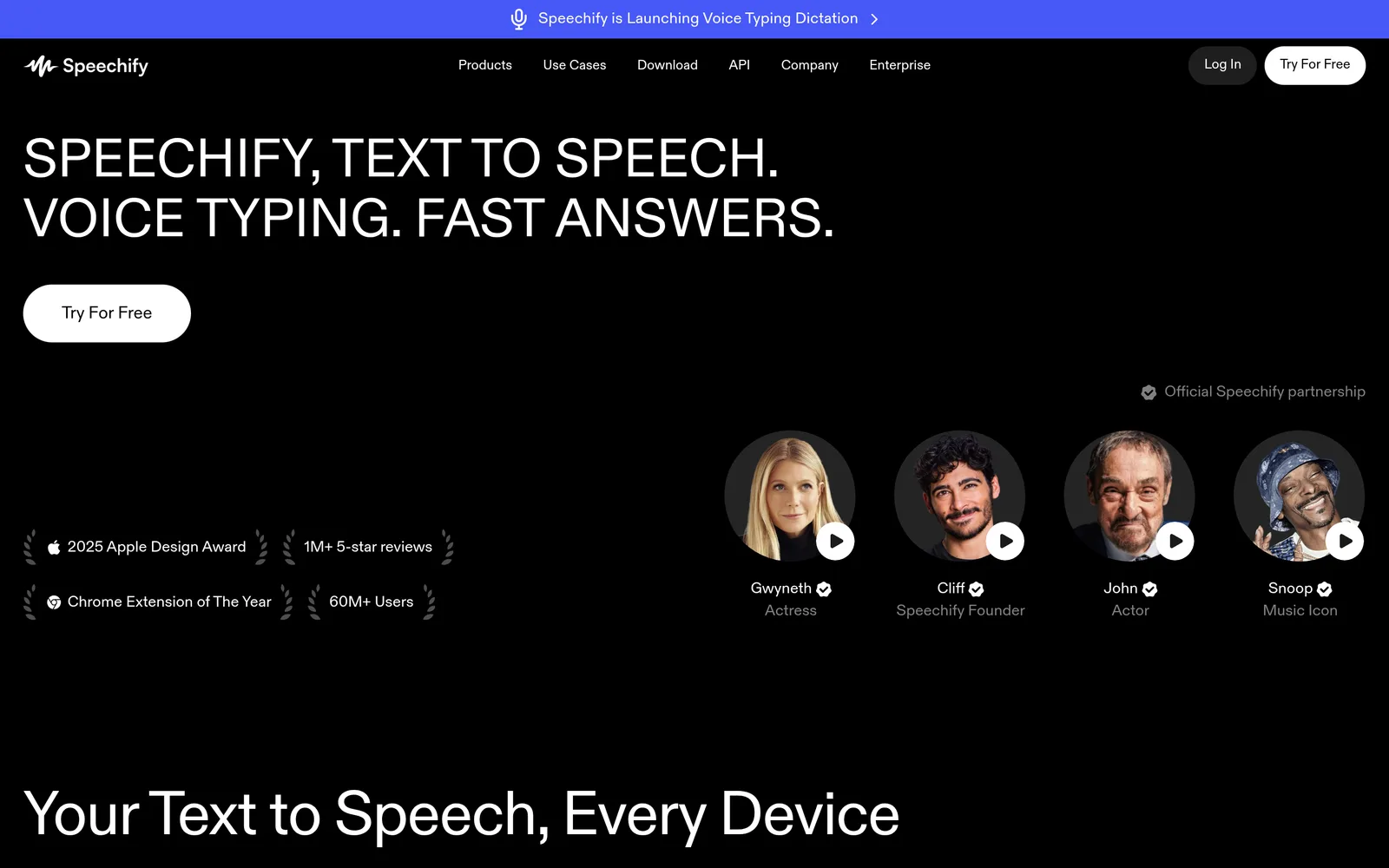 Capture d'écran de Speechify