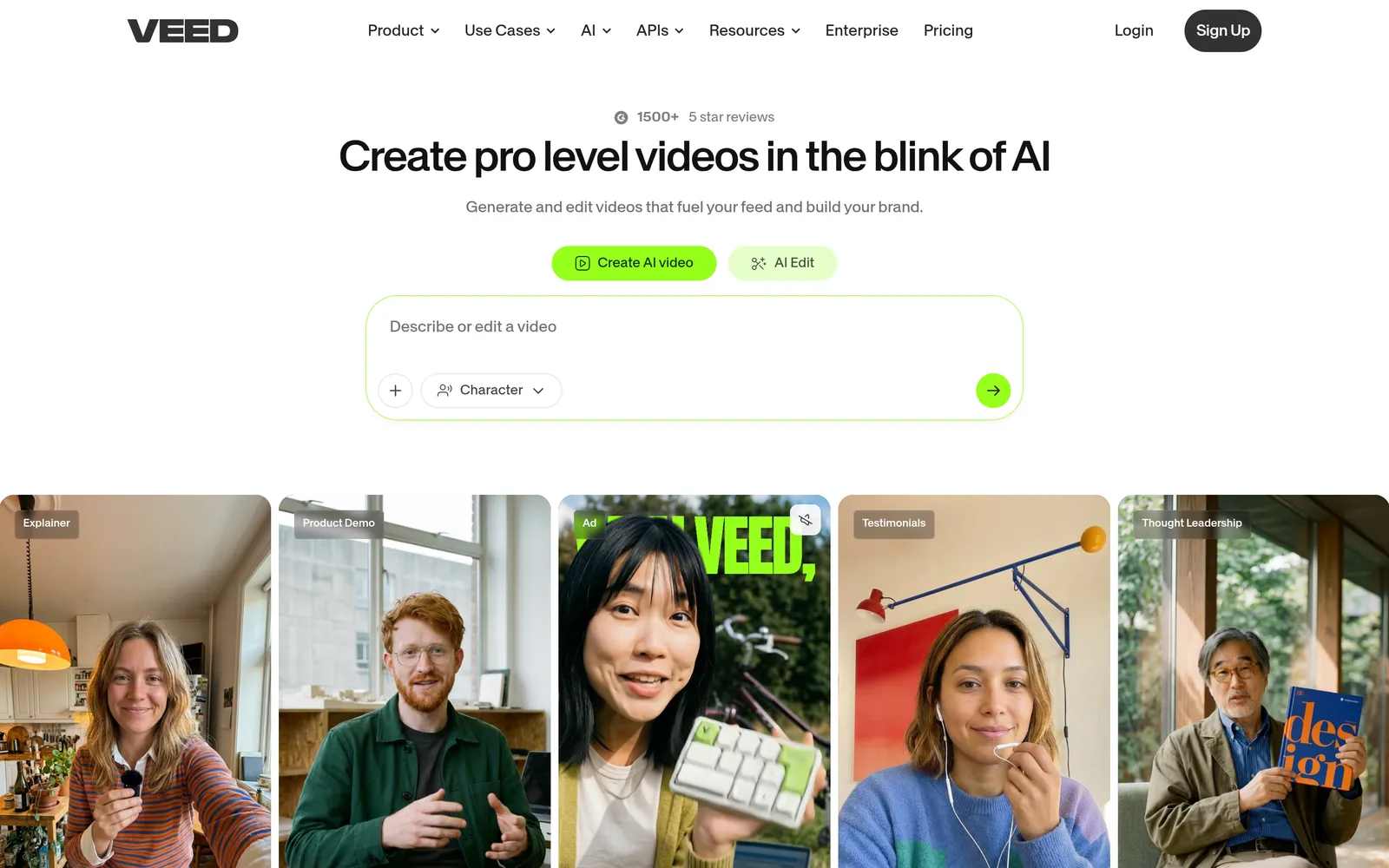 Capture d'écran de Veed.io